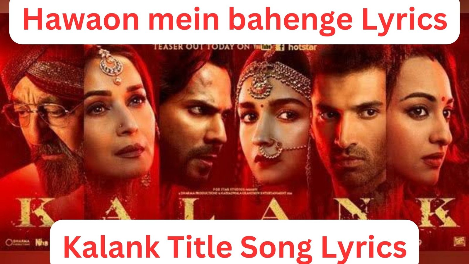 Hawaon mein bahenge Lyrics