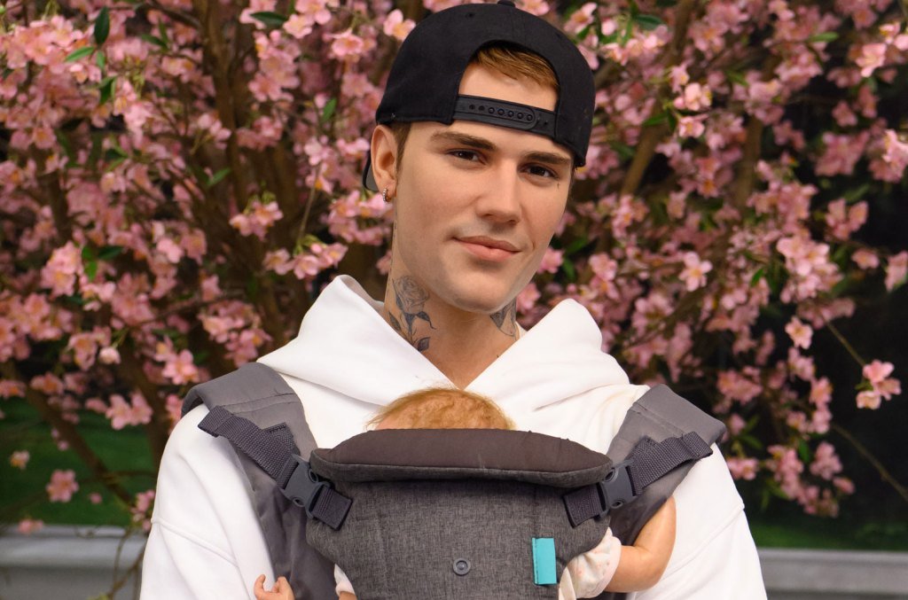 Justin Bieber’s Wax Figure Wears a Baby Carrier at Madame Tussauds Following Hailey Bieber Pregnancy News