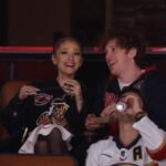 Ariana Grande & Ethan Slater Attend Stanley Cup Final Together: See the Photos