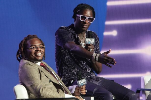 Gunna and Young Thug attend 2021 Revolt Summit billboard 1548