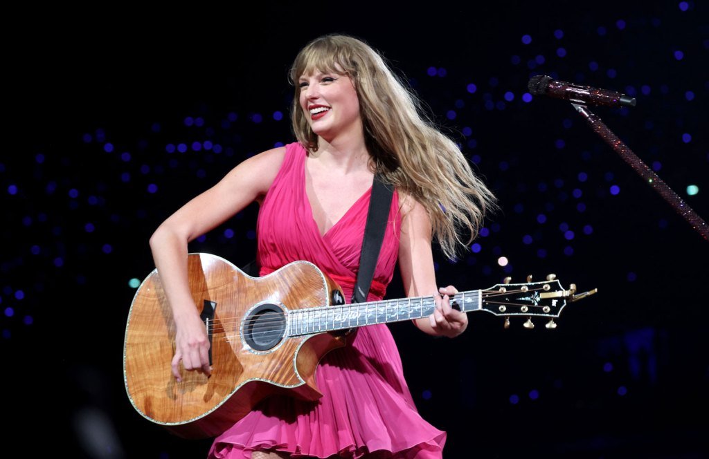 Taylor Swift Excitedly Wishes Fans ‘Happy Pride Month’ at Eras Tour Show in Lyon: Watch