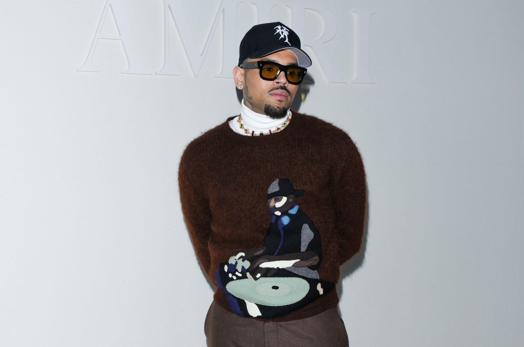 Chris Brown 2024 paris fashion billboard 1548