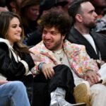 Selena Gomez and Benny Blanco laker game 2023 billboard 1548