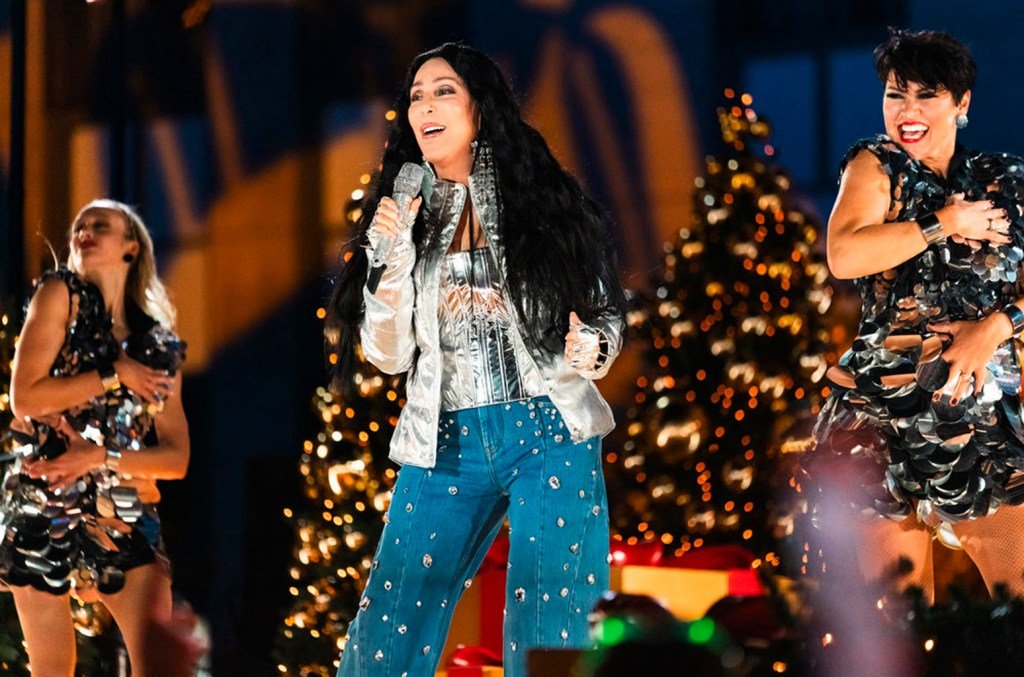 cher christmas in rockefeller center 2023 billboard 1548