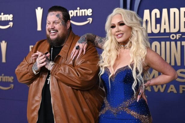 Jelly Roll and Bunnie XO 2024 acm red carpet billboard 1548