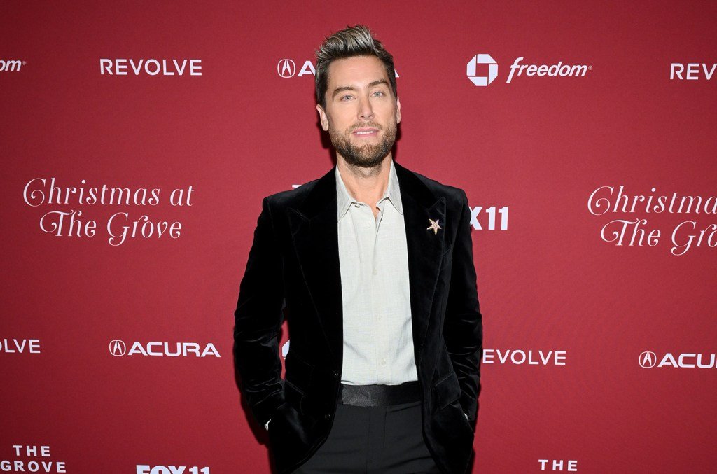 lance bass grove xmas tree lighting 2024 billboard 1548