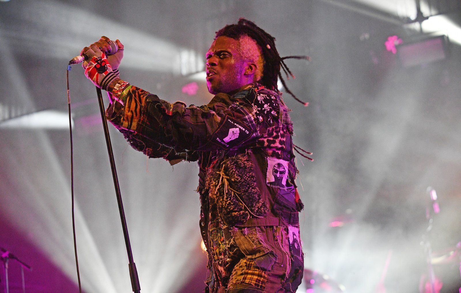 1737062236 Yeti Bones of Ho99o9 performs on the Truth stage during day 2 of Glastonbury Festival 2023 at Worthy