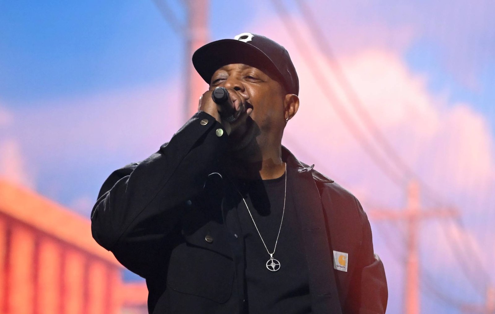 Chuck D performing