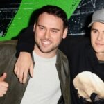 Scooter Braun and Justin Bieber