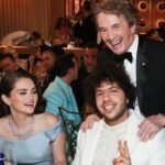 Selena Gomez Benny Blanco and Martin Short golden globes 2025 billboard 1548