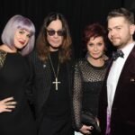 The Osbournes posing