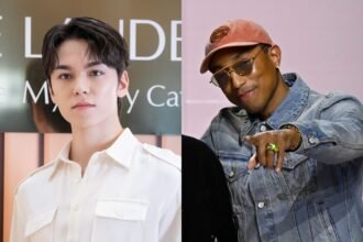 seventeen svt vernon pharrell williams bad influence louis vuitton 2025 show