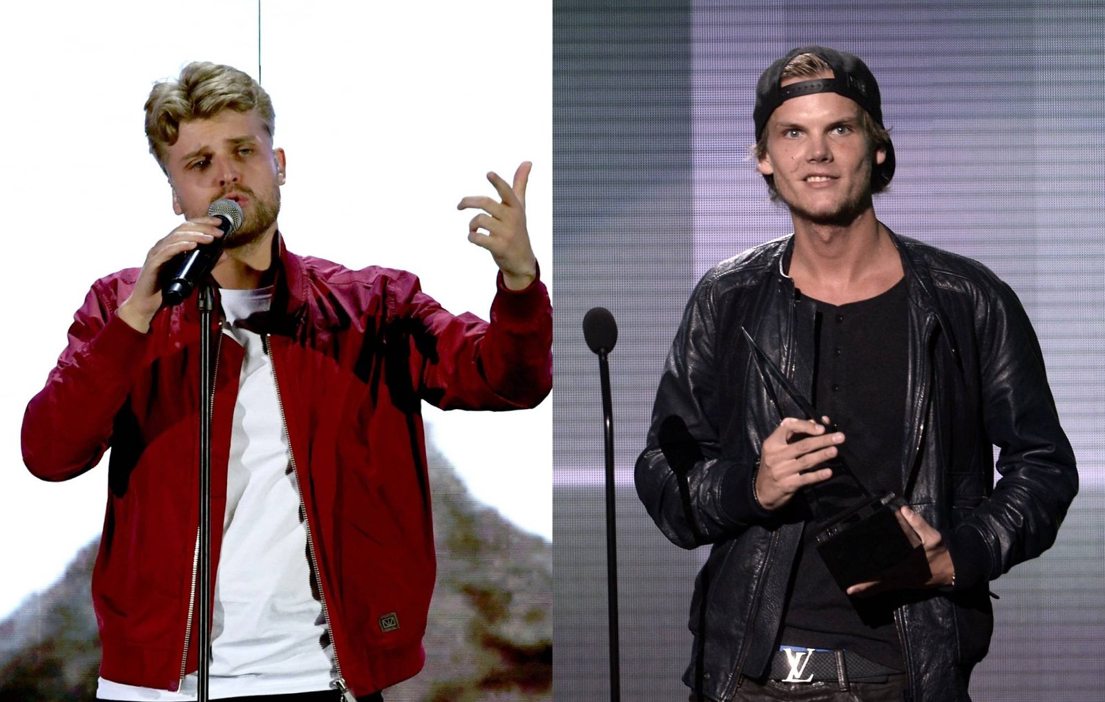 Sandro Cavazza and Avicii. Credit Kevin Winter via GETTY