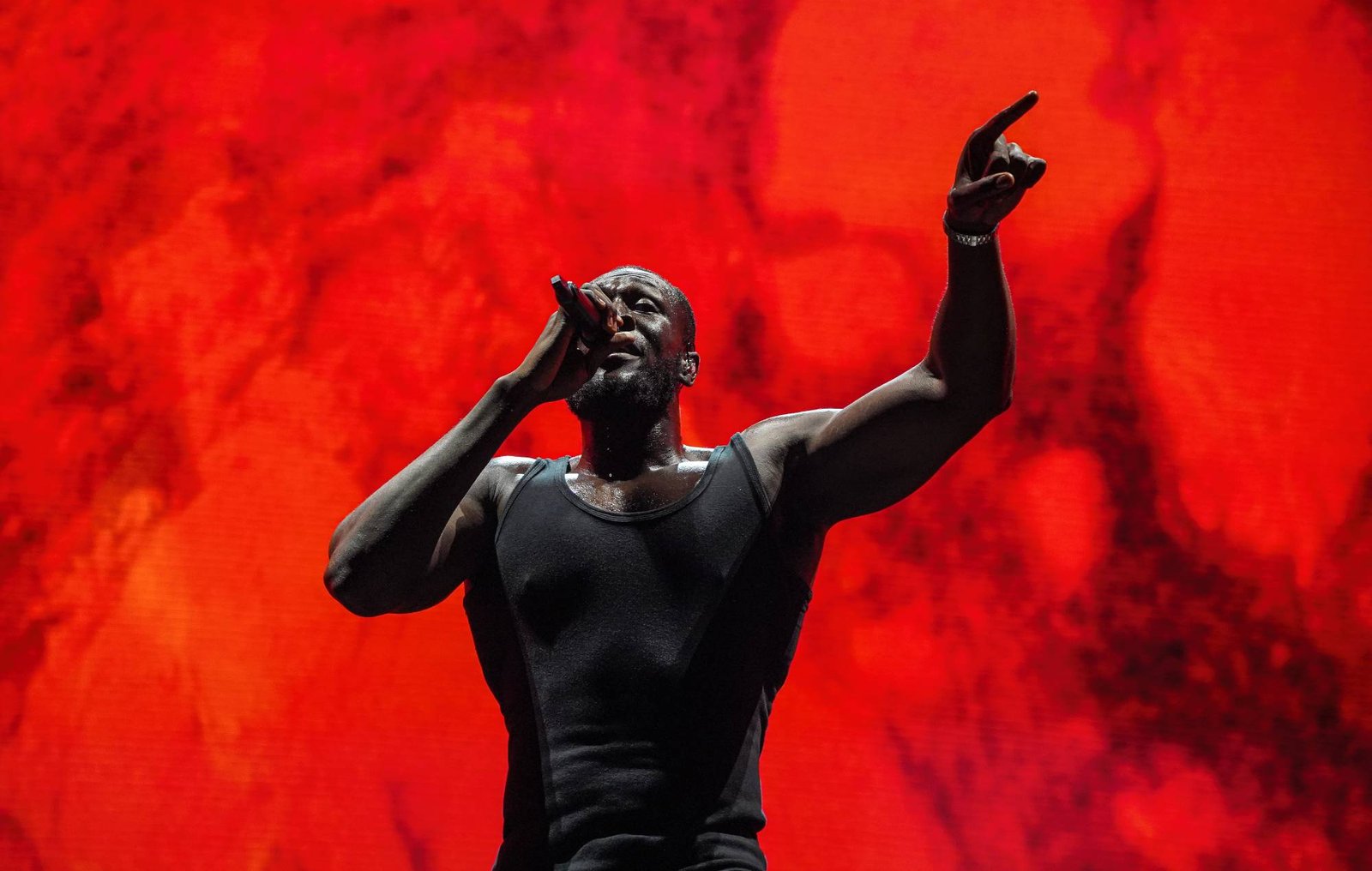 Stormzy performing