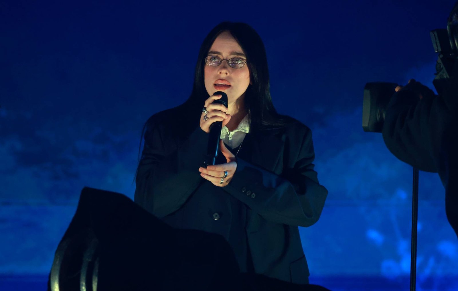 Billie Eilish performing