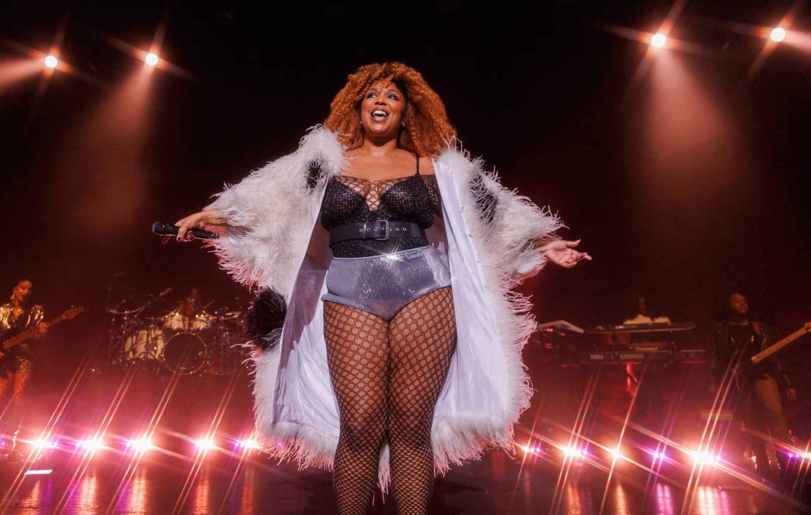 Lizzo performing